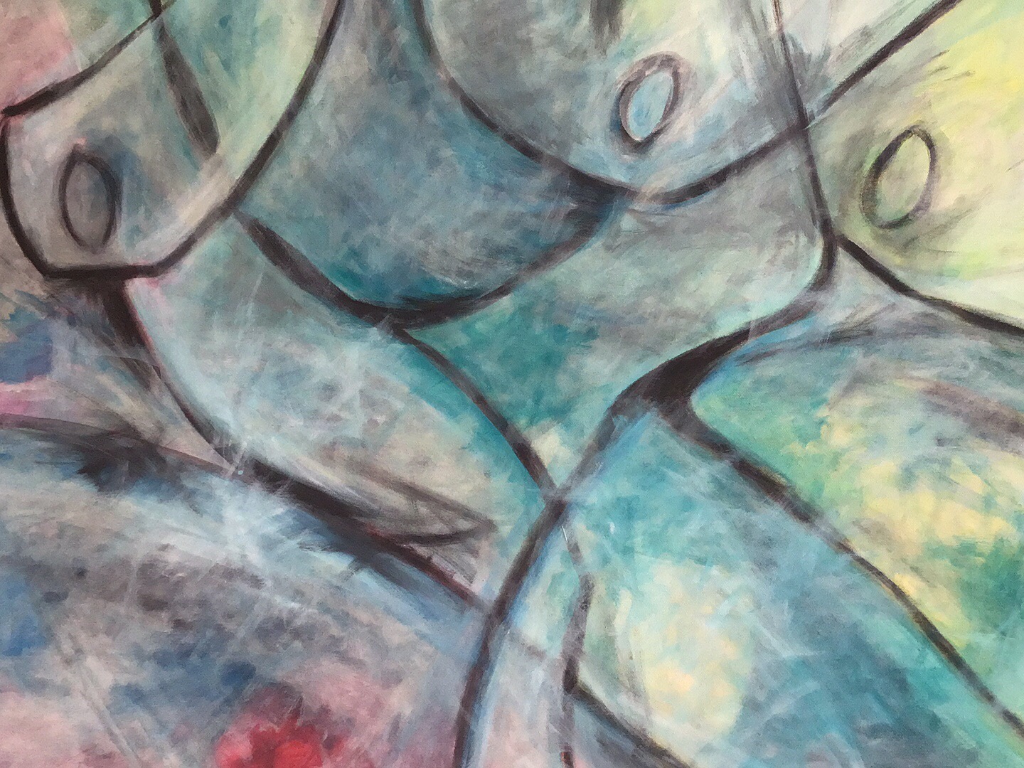 Fill up space. Acrylics on canvas. Hetty Koekoek
