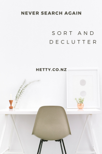 Never search again: sort and declutter
