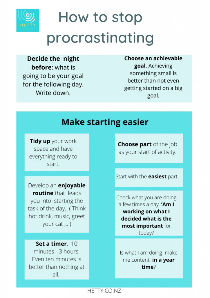 How to stop procrastinating
