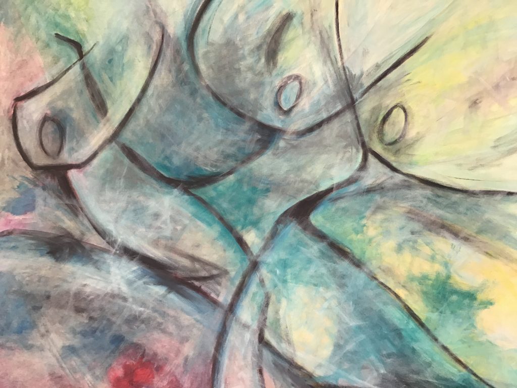 Fill in space. Acrylics on canvas 2019. Hetty Koekoek